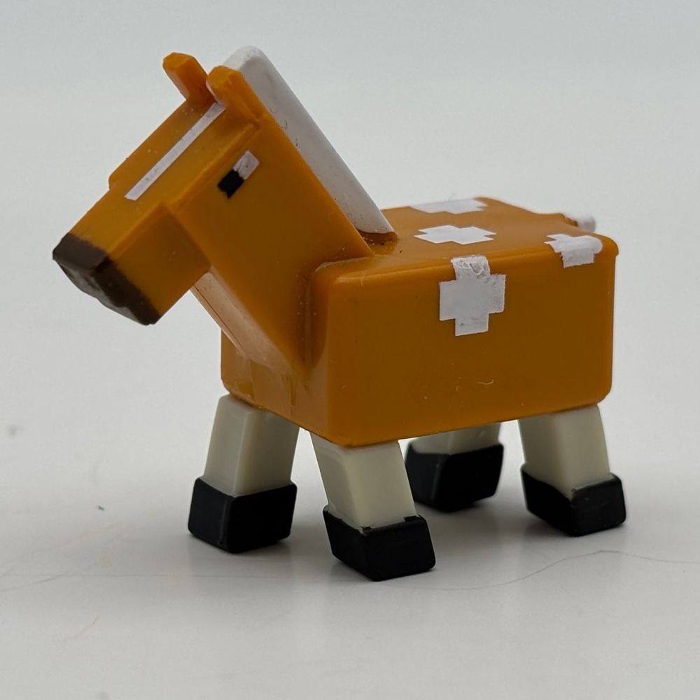 Minecraft Ice Series 5 Palomino Brown White Horse Mini Figure 1" Mojang